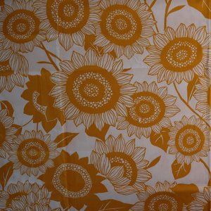 SevenBerry 66 x 44 Vintage Fabric Japan Sunflowers Home Decor Retro